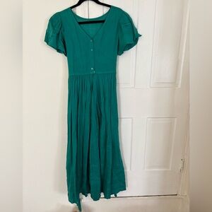 🦕 vintage teal 1940s dress 🦕